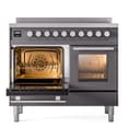 Professional Plus II 40 UPDI406WMPMG Freestanding Electric Range Range with Induction Double Oven with Triple Glass Door with Stainless Steel knobs view 4