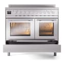 Professional Plus II 40 UPDI406WMPSS Freestanding Electric Range Range with Induction Double Oven with Triple Glass Door view 6