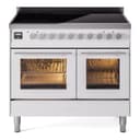 Professional Plus II 40 UPDI406WMPWH Freestanding Electric Range Range with Induction Double Oven with Triple Glass Door with Stainless Steel knobs view 1