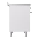 Professional Plus II 40 UPDI406WMPWH Freestanding Electric Range Range with Induction Double Oven with Triple Glass Door with Stainless Steel knobs view 9