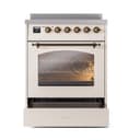 Nostalgie II 30 UPI304NMPAWB Freestanding Electric Range Range with Induction Single Oven with Triple Glass Door with Bronze knobs view 4