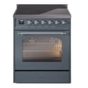 Nostalgie II 30 UPI304NMPBGC Freestanding Electric Range Range with Induction Single Oven with Triple Glass Door with Chrome knobs view 1