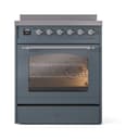 Nostalgie II 30 UPI304NMPBGC Freestanding Electric Range Range with Induction Single Oven with Triple Glass Door with Chrome knobs view 2