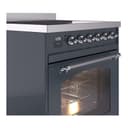 Nostalgie II 30 UPI304NMPBGC Freestanding Electric Range Range with Induction Single Oven with Triple Glass Door with Chrome knobs view 5
