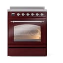Nostalgie II 30 UPI304NMPBUC Freestanding Electric Range Range with Induction Single Oven with Triple Glass Door with Chrome knobs view 2
