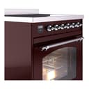 Nostalgie II 30 UPI304NMPBUC Freestanding Electric Range Range with Induction Single Oven with Triple Glass Door with Chrome knobs view 5
