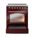 Nostalgie II 30 UPI304NMPBUP Freestanding Electric Range Range with Induction Single Oven with Triple Glass Door with Copper knobs view 4