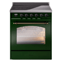 Nostalgie II 30 UPI304NMPEGB Freestanding Electric Range Range with Induction Single Oven with Triple Glass Door with Bronze knobs view 1
