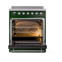 Nostalgie II 30 UPI304NMPEGC Freestanding Electric Range Range with Induction Single Oven with Triple Glass Door with Chrome knobs view 3