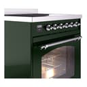Nostalgie II 30 UPI304NMPEGC Freestanding Electric Range Range with Induction Single Oven with Triple Glass Door with Chrome knobs view 5