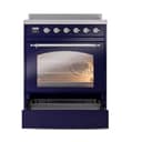 Nostalgie II 30 UPI304NMPMBC Freestanding Electric Range Range with Induction Single Oven with Triple Glass Door with Chrome knobs view 4