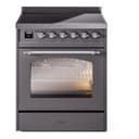 Nostalgie II 30 UPI304NMPMGC Freestanding Electric Range Range with Induction Single Oven with Triple Glass Door with Chrome knobs view 1