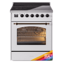 Nostalgie II 30 UPI304NMPRAB Freestanding Electric Range Range with Induction Single Oven with Triple Glass Door with Bronze knobs view 1