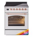 Nostalgie II 30 UPI304NMPRAP Freestanding Electric Range Range with Induction Single Oven with Triple Glass Door with Copper knobs view 1