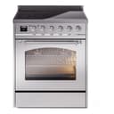Nostalgie II 30 UPI304NMPSSC Freestanding Electric Range Range with Induction Single Oven with Triple Glass Door with Chrome knobs view 1