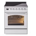 Nostalgie II Series 30 inch Freestanding Electric Induction Range with 4 Elements, Smoothtop Cooktop, 4 cu. ft. Total Oven Capacity, Convection Oven, Viewing Window, Storage Drawer with Chrome Trim view 1