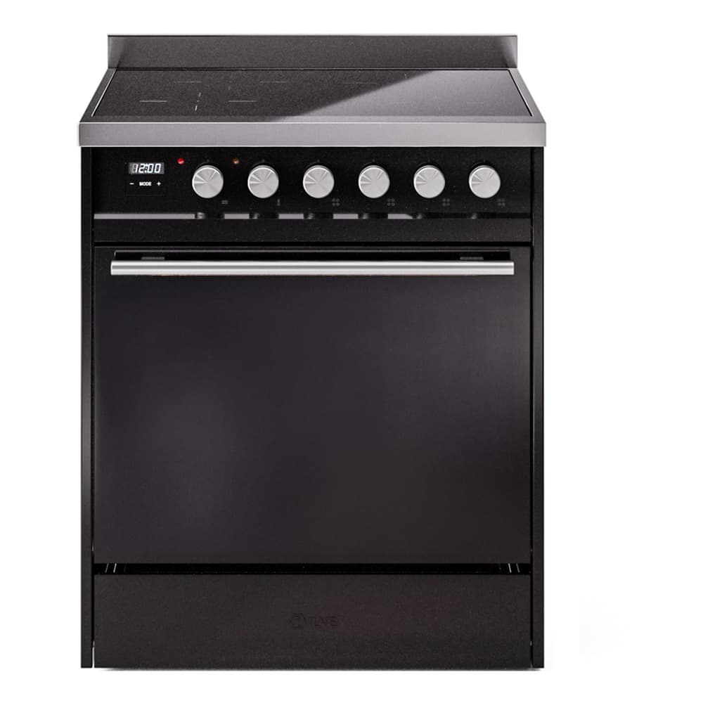 Professional Plus II 30 UPI304QMPBK Freestanding Electric Range Range with Induction Single Oven with Solid Door with Stainless Steel knobs