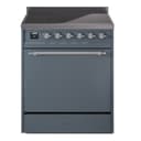 Nostalgie II 30 UPI304QNMPBGC Freestanding Electric Range Range with Induction Single Oven with Solid Door with Chrome knobs view 1