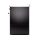 Nostalgie II 30 UPI304QNMPBKG Freestanding Electric Range Range with Induction Single Oven with Solid Door with Brass knobs view 5