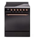 Nostalgie II 30 UPI304QNMPBKP Freestanding Electric Range Range with Induction Single Oven with Solid Door with Copper knobs view 1