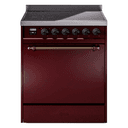 Nostalgie II 30 UPI304QNMPBUB Freestanding Electric Range Range with Induction Single Oven with Solid Door with Bronze knobs view 1