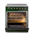 Nostalgie II 30 UPI304QNMPEGB Freestanding Electric Range Range with Induction Single Oven with Solid Door with Bronze knobs view 2
