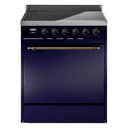 Nostalgie II 30 UPI304QNMPMBB Freestanding Electric Range Range with Induction Single Oven with Solid Door with Bronze knobs view 1