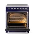 Nostalgie II 30 UPI304QNMPMBC Freestanding Electric Range Range with Induction Single Oven with Solid Door with Chrome knobs view 2
