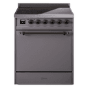 Nostalgie II 30 UPI304QNMPMGB Freestanding Electric Range Range with Induction Single Oven with Solid Door with Bronze knobs view 1