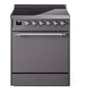 Nostalgie II 30 UPI304QNMPMGC Freestanding Electric Range Range with Induction Single Oven with Solid Door with Chrome knobs view 1