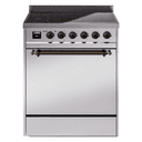 Nostalgie II 30 UPI304QNMPSSB Freestanding Electric Range Range with Induction Single Oven with Solid Door with Bronze knobs view 1