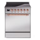 Nostalgie II 30 UPI304QNMPSSP Freestanding Electric Range Range with Induction Single Oven with Solid Door with Copper knobs view 1