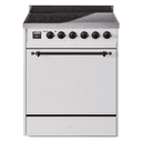 Nostalgie II 30 UPI304QNMPWHB Freestanding Electric Range Range with Induction Single Oven with Solid Door with Bronze knobs view 1
