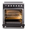 Professional Plus II 30 UPI304WMPBK Freestanding Electric Range Range with Induction Single Oven with Triple Glass Door with Stainless Steel knobs view 3
