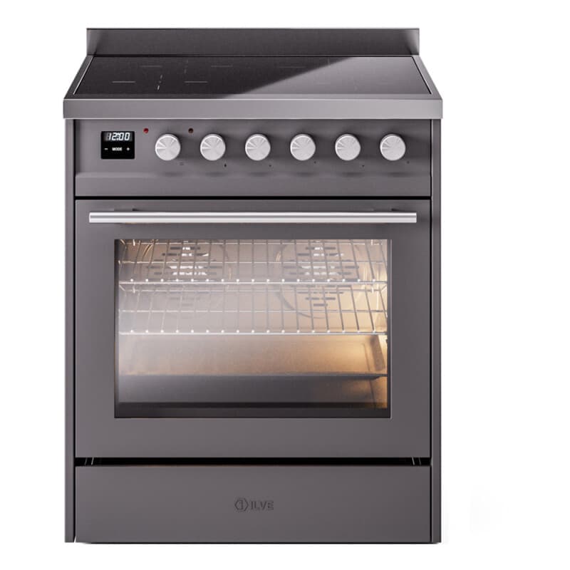Professional Plus II 30 UPI304WMPMG Freestanding Electric Range Range with Induction Single Oven with Triple Glass Door with Stainless Steel knobs