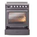 Professional Plus II 30 UPI304WMPMG Freestanding Electric Range Range with Induction Single Oven with Triple Glass Door with Stainless Steel knobs view 4