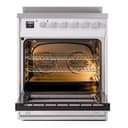 Professional Plus II 30 UPI304WMPWH Freestanding Electric Range Range with Induction Single Oven with Triple Glass Door with Stainless Steel knobs view 3