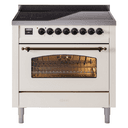 Nostalgie II 36 UPI366NMPAWB Freestanding Electric Range Range with Induction Single Oven with Triple Glass Door with Bronze knobs view 1