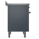 Nostalgie II Series 36 inch Freestanding Electric Induction Range with 6 Elements, Smoothtop Cooktop, 3.5 cu. ft. Total Oven Capacity, Convection Oven, Storage Drawer with Bronze Trim view 7