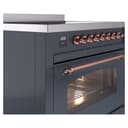 Nostalgie II 36 UPI366NMPBGP Freestanding Electric Range Range with Induction Single Oven with Triple Glass Door with Copper knobs view 5