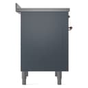 Nostalgie II 36 UPI366NMPBGP Freestanding Electric Range Range with Induction Single Oven with Triple Glass Door with Copper knobs view 7