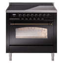 Nostalgie II 36 UPI366NMPBKB Freestanding Electric Range Range with Induction Single Oven with Triple Glass Door with Bronze knobs view 1