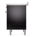 Nostalgie II 36 UPI366NMPBKC Freestanding Electric Range Range with Induction Single Oven with Triple Glass Door with Chrome knobs view 8