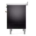 Nostalgie II 36 UPI366NMPBKG Freestanding Electric Range Range with Induction Single Oven with Triple Glass Door with Brass knobs view 8