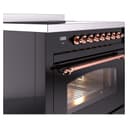 Nostalgie II 36 UPI366NMPBKP Freestanding Electric Range Range with Induction Single Oven with Triple Glass Door with Copper knobs view 5