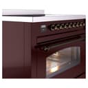 Nostalgie II 36 UPI366NMPBUB Freestanding Electric Range Range with Induction Single Oven with Triple Glass Door with Bronze knobs view 5