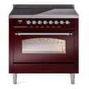 Nostalgie II 36 UPI366NMPBUC Freestanding Electric Range Range with Induction Single Oven with Triple Glass Door with Chrome knobs view 1