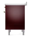 Nostalgie II 36 UPI366NMPBUG Freestanding Electric Range Range with Induction Single Oven with Triple Glass Door with Brass knobs view 8