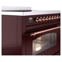 Nostalgie II 36 UPI366NMPBUP Freestanding Electric Range Range with Induction Single Oven with Triple Glass Door with Copper knobs view 5