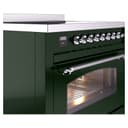 Nostalgie II 36 UPI366NMPEGC Freestanding Electric Range Range with Induction Single Oven with Triple Glass Door with Chrome knobs view 5